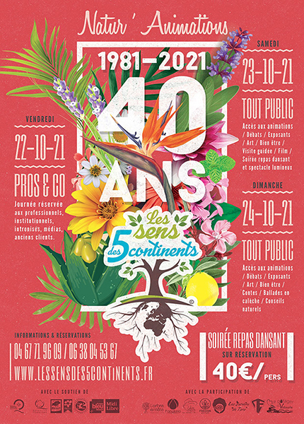 Affiche 40 ans ppinire / Parc floral