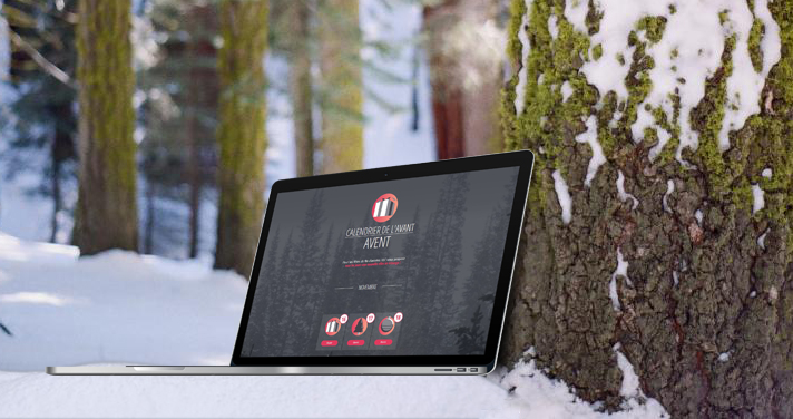 Mock up calendrier de l'avent