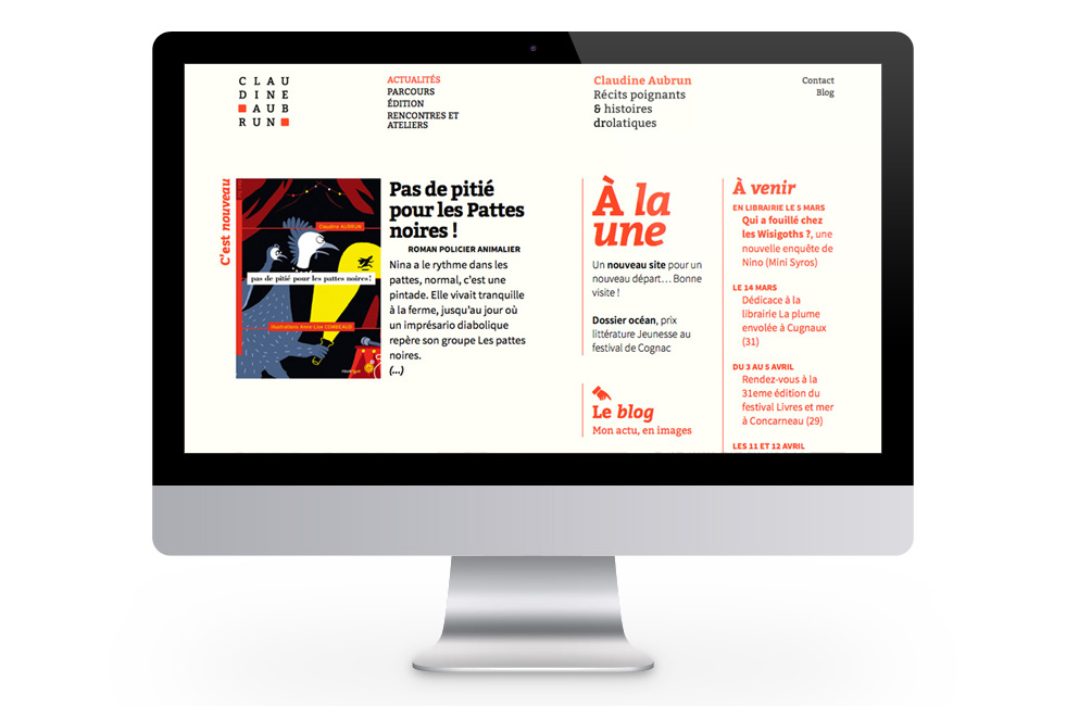 Claudine Aubrun — Site web