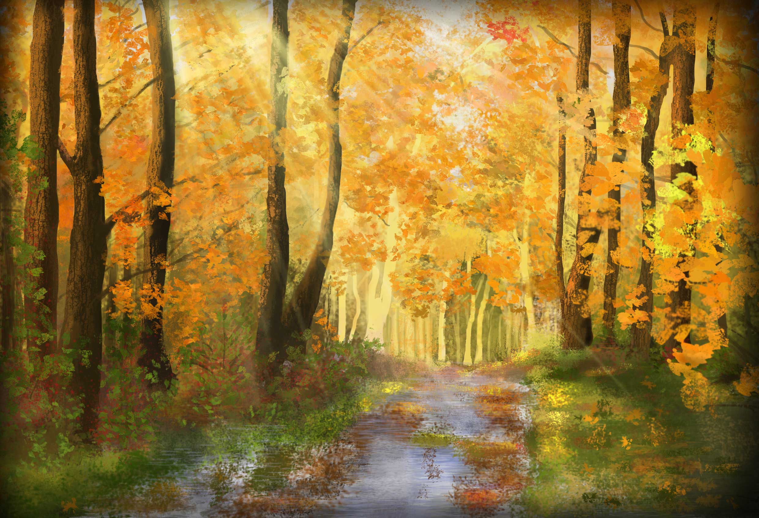 Speed painting paysage