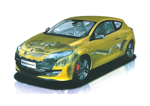 Crevé MEGANE RS