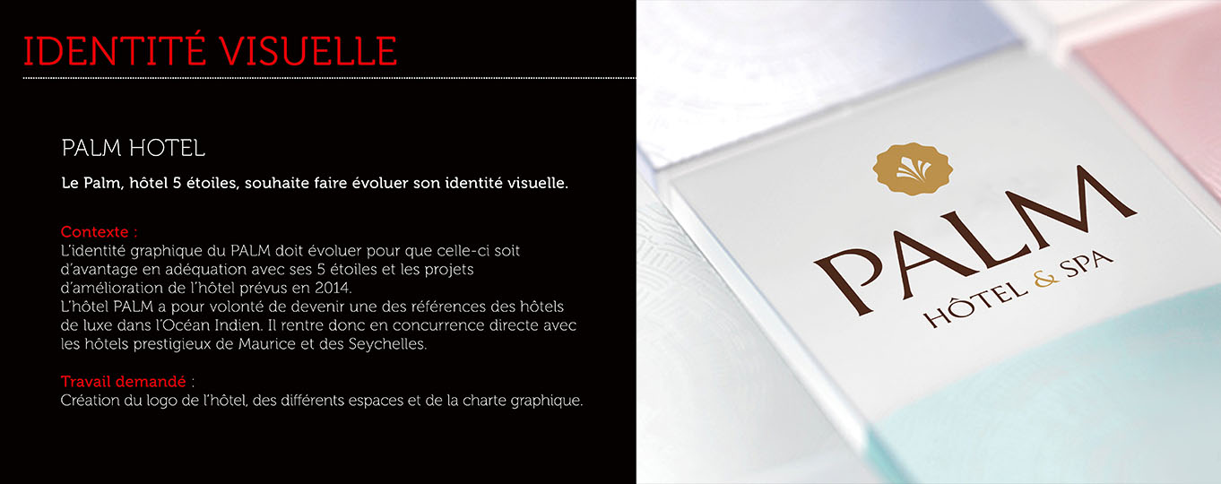 Identité visuelle PALM HOTEL*****