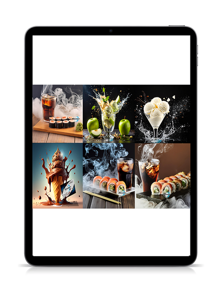 montage photo food