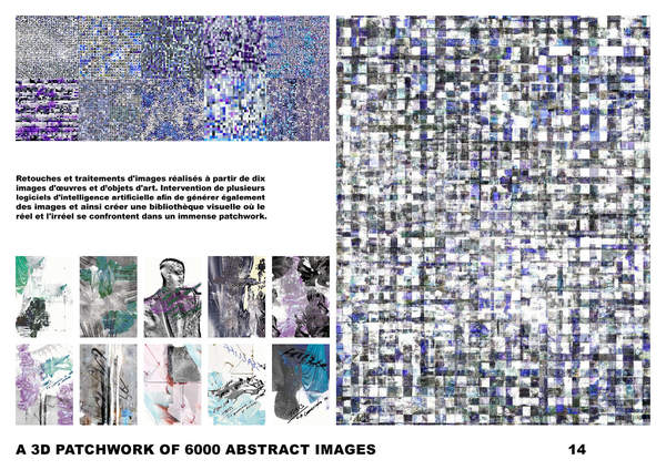 A 3D PATCHWORK OF 6000 ABSTRACT IMAGES - Création d'images