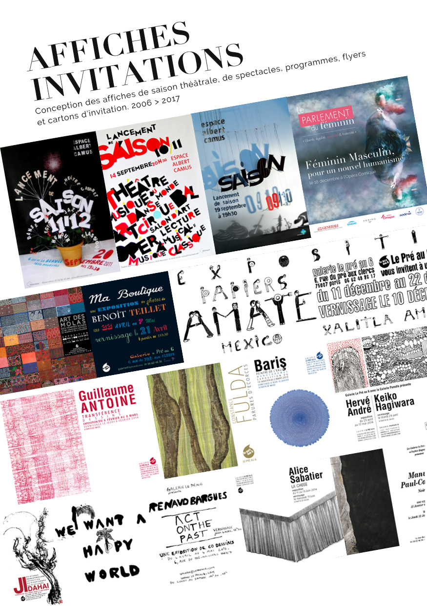 Affiches invitations