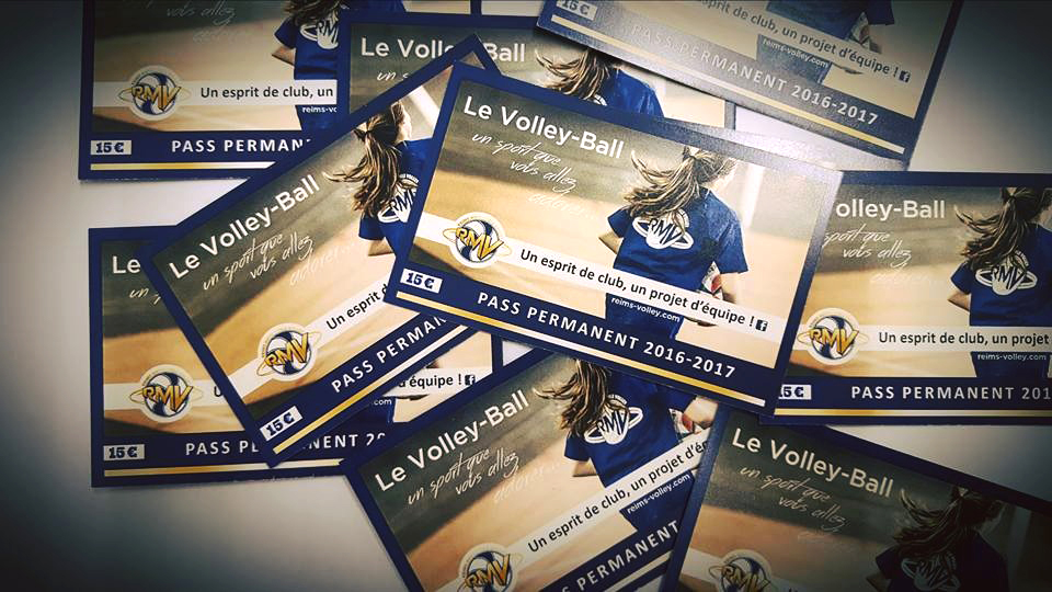 Cartes PASS 2016/2017 - Reims Métropole Volley