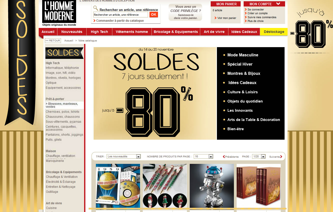 Charte Soldes L'Homme Moderne