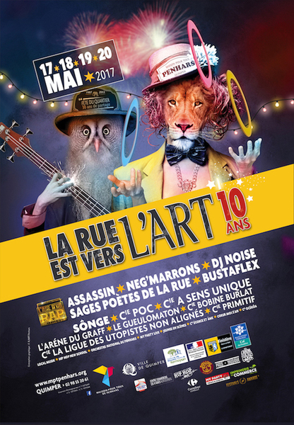 Affiche Decaux "La Rue Est Vers lArt"