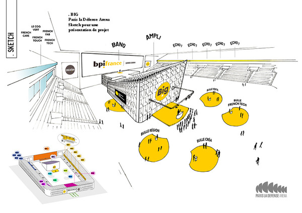La Defense Arena - BIG - Sketch