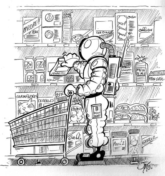 Mes courses au supermarché...