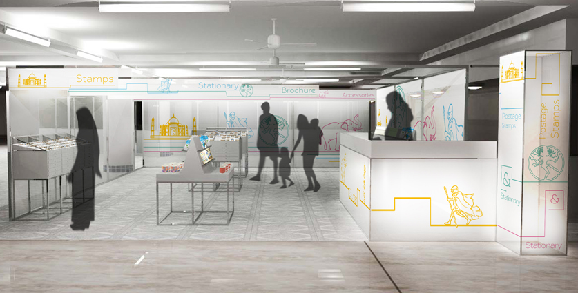 Univers graphique imaginé pour the Indian Post
