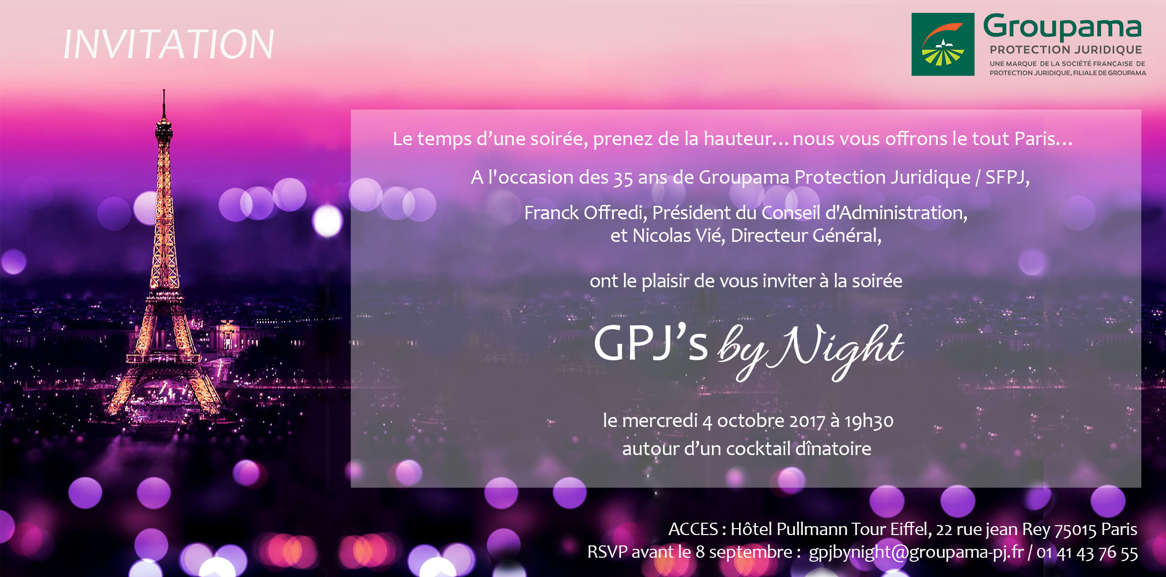 Invitation cocktail