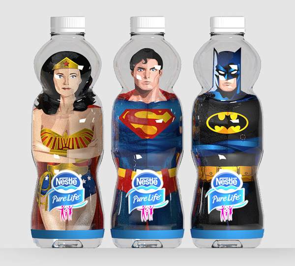 Nestlé mini bottle super heros