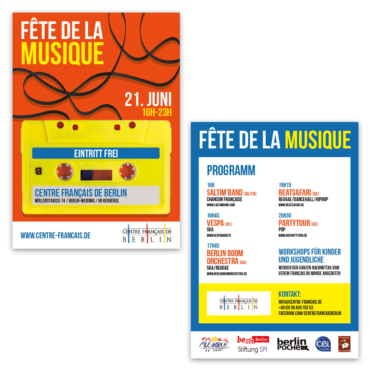 Flyer Fête de la musique Centre français de Berlin