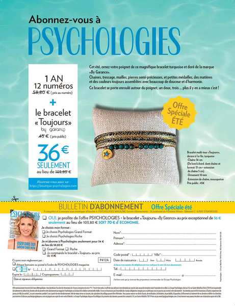 Page Autopromotion Abonnement N° 412