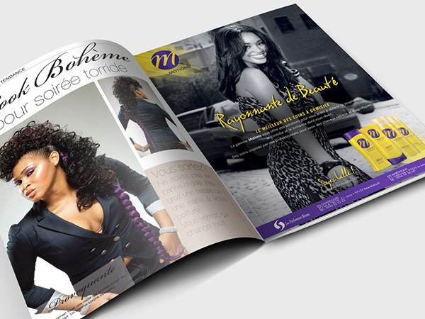 Création pub pour magazine