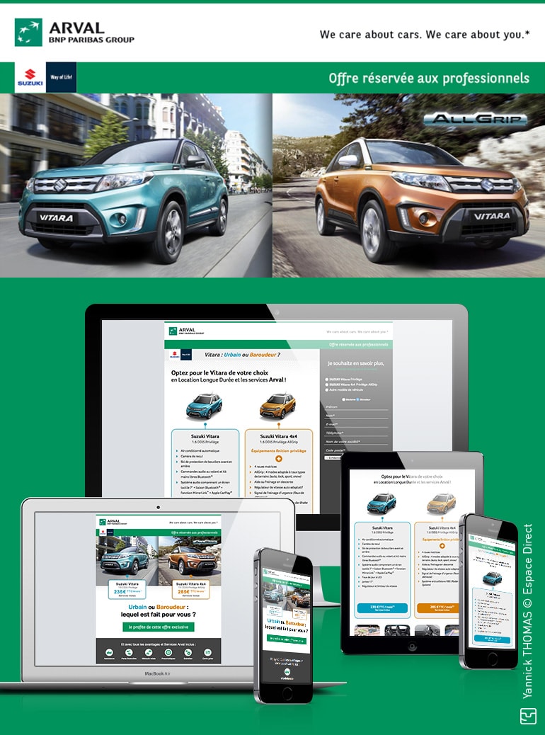 BNP ARVAL - E-mailing + Landing page
