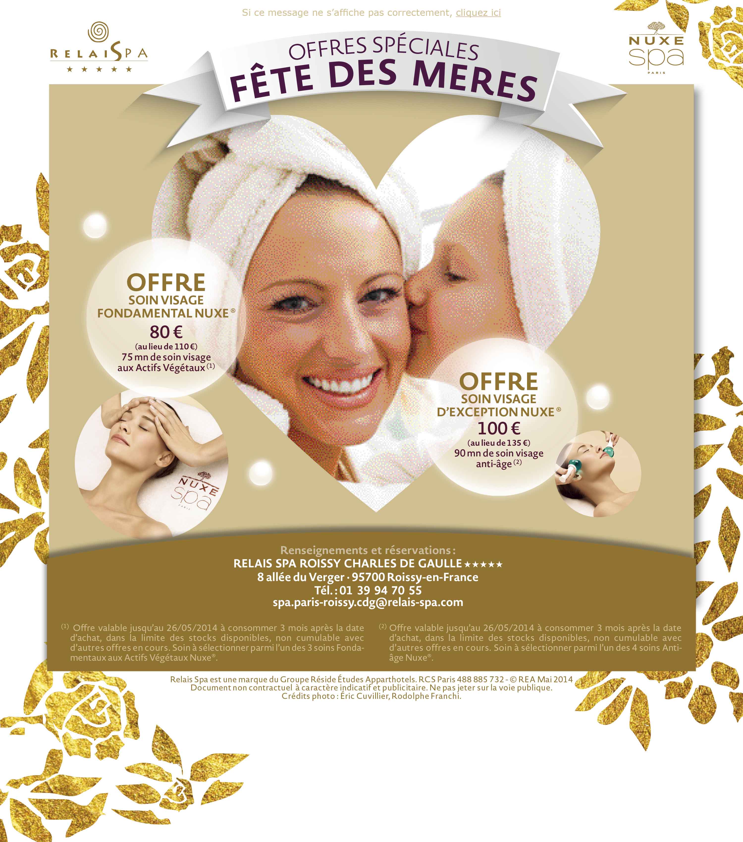 Relais Spa // Campagne fte des mre // Affiches / Flyer / Emailing