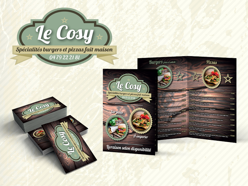 Identité visuelle - Restaurant le Cosy