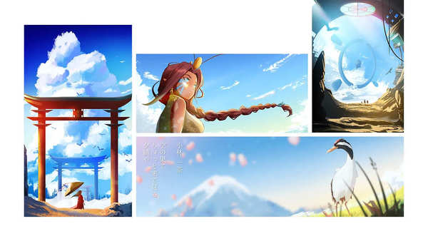 Illustrations - Bleue