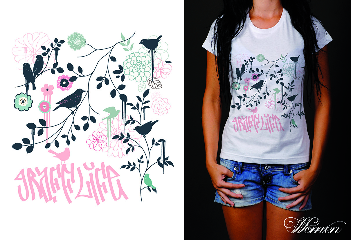 Création motif T-shirt GRAFF LIFE