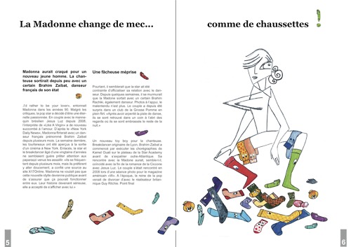 Mise en page illustrée magasine