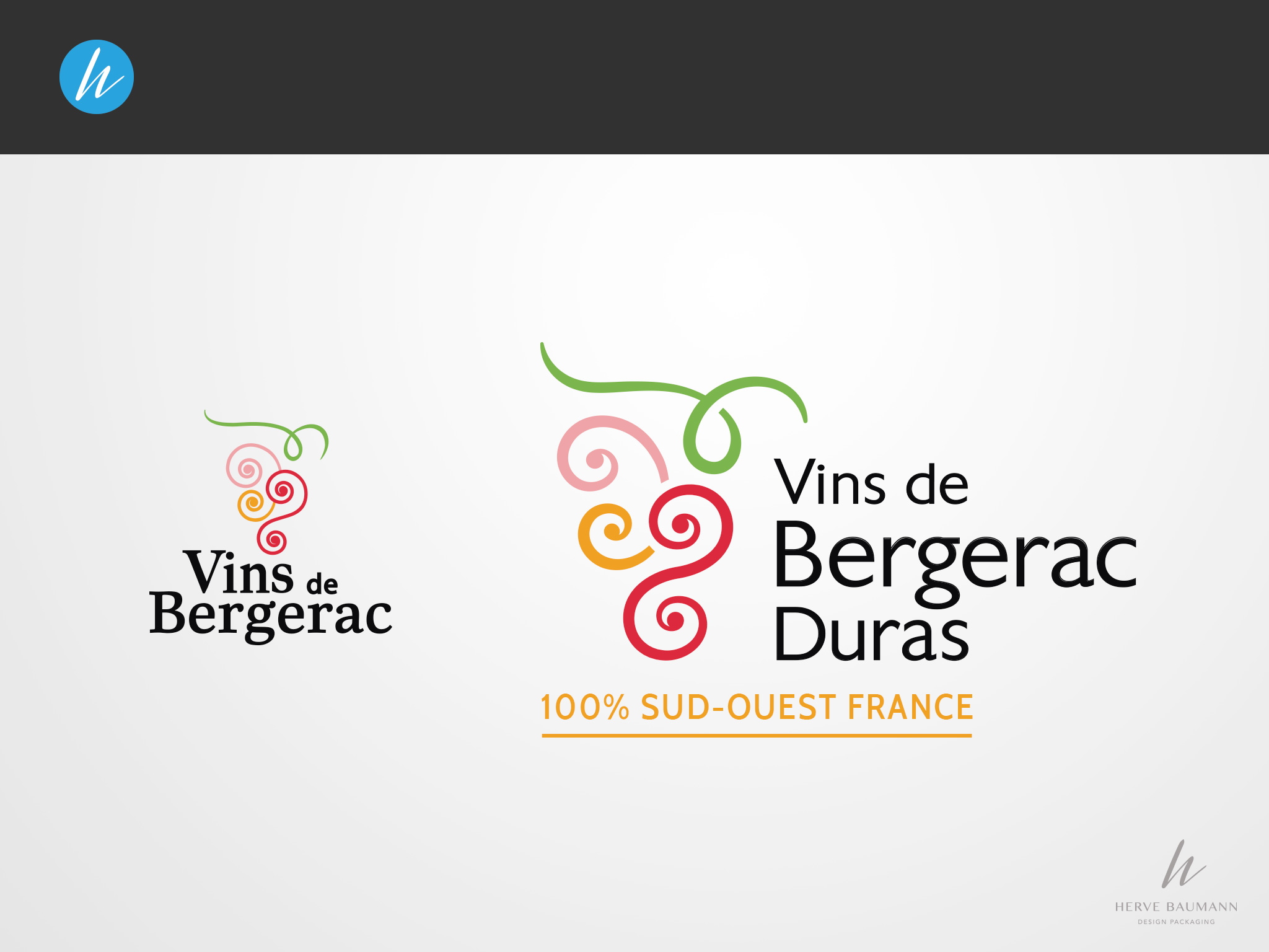 Restyling logo Vins de Bergerac Duras