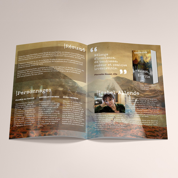 Brochure ré-édition livre verso