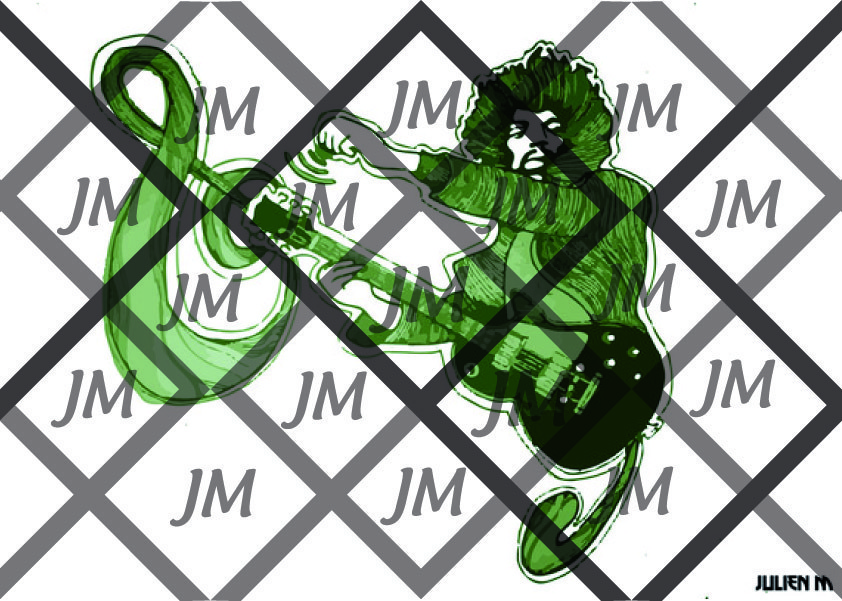Dessin personelle jimmy hendrix