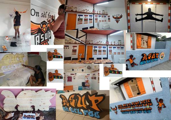 rénovation local club de hand-ball en Guadeloupe
