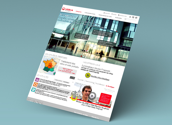 Veolia propret - Cration du site sous Wordpress.