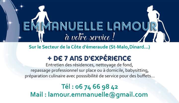 Carte de visite femme d'entretien à domicile
