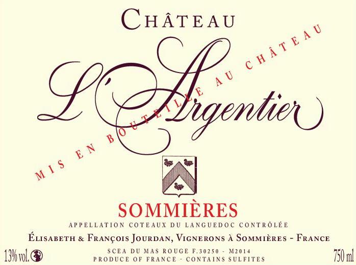 Création d'étiquette Château l'Argentier - Cru Sommières