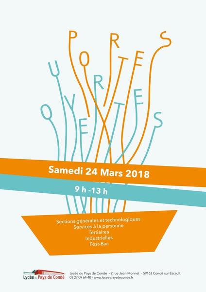 Affiches Portes Ouvertes Lycée du Pays de Condée