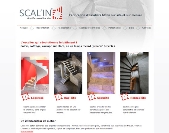 Site internet Scal’in