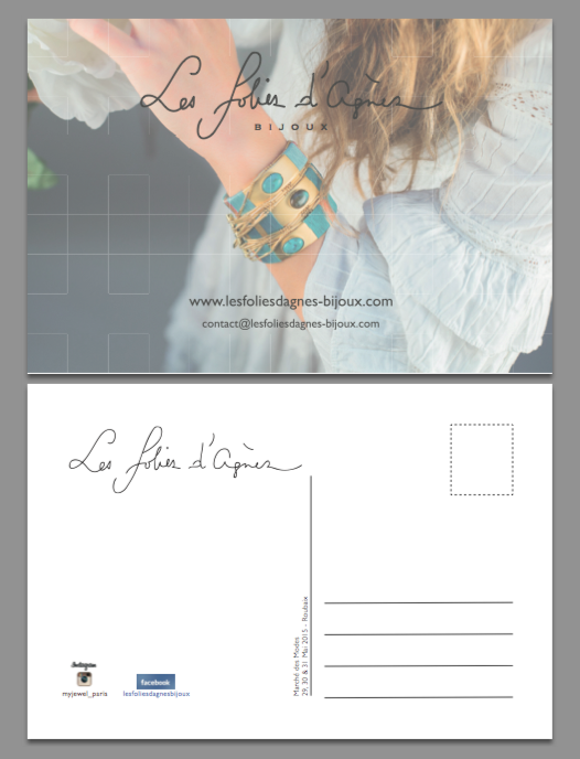 Carte postale pour impression numrique