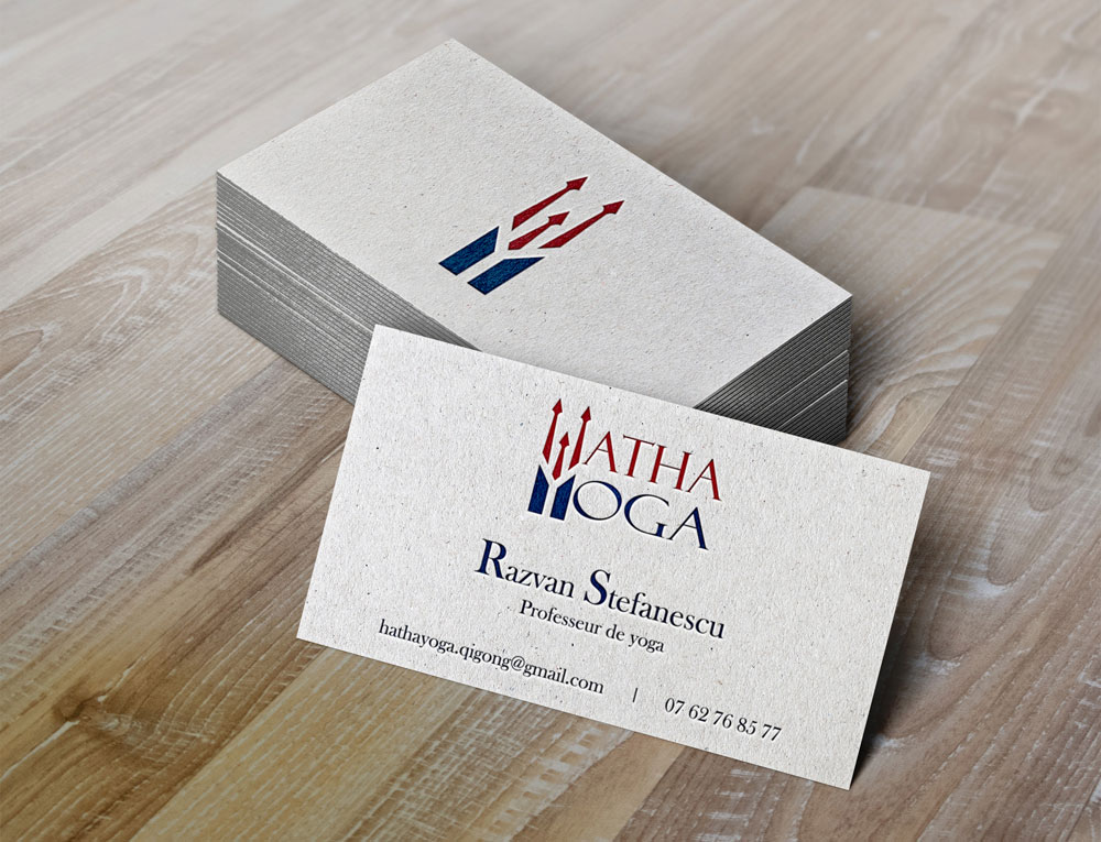 logo et cartes de visite Hatha Yoga