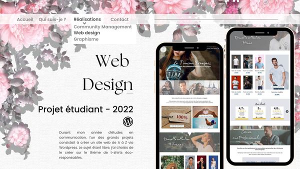 Portfolio - Web design - Projet tudiant