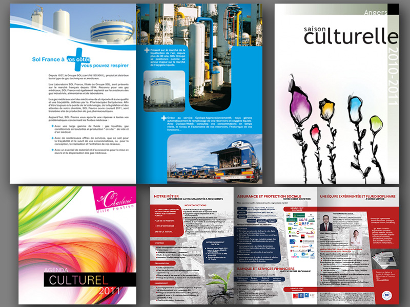 Plaquettes, Brochures