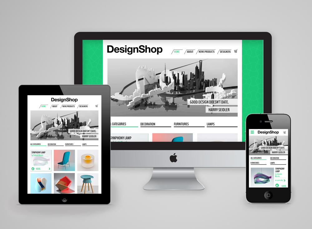 Webdesign responsive DesignShop