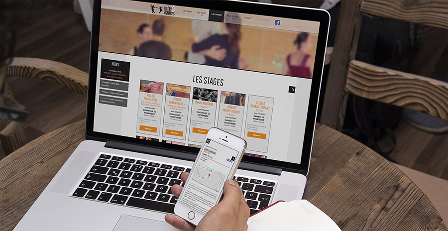Création site web responsive (maquette & développement) | Entre2danses