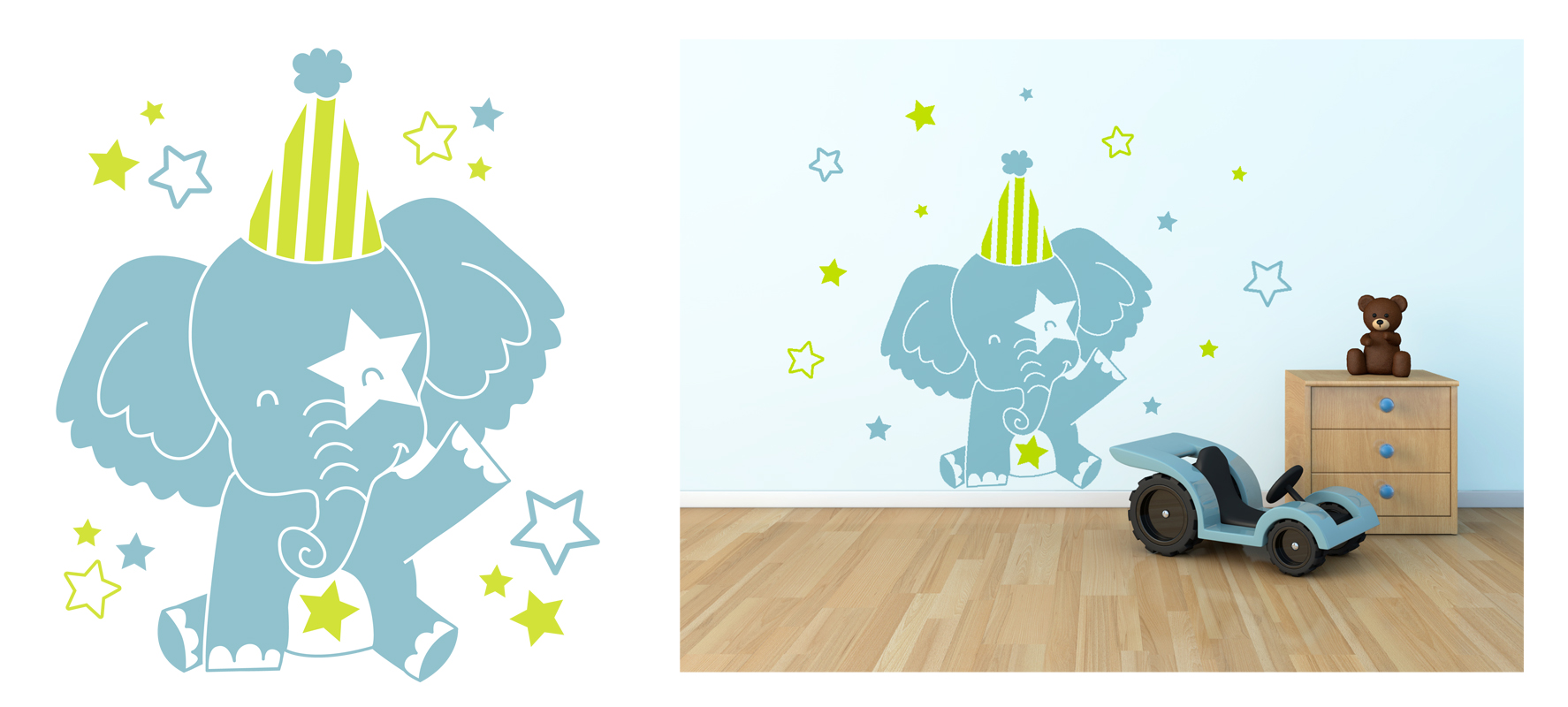 Illustration pour le site Sticker's studio