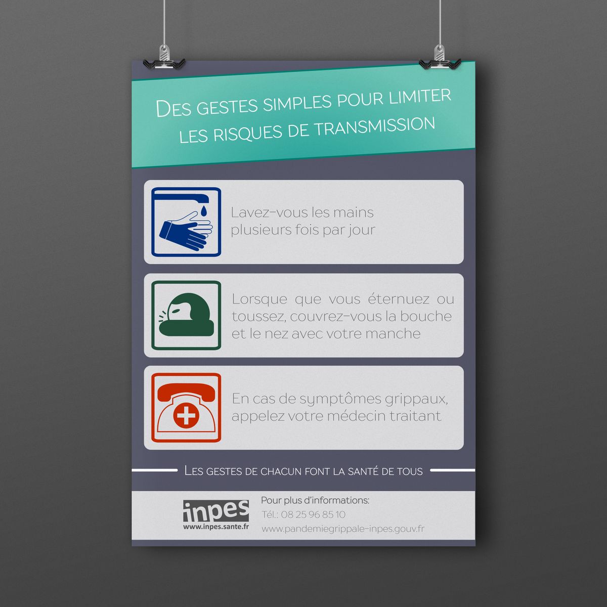 Flyer de prévention contre la grippe