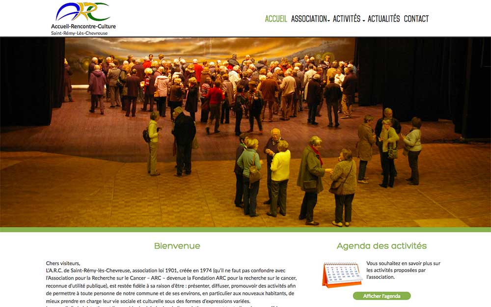 Refonte du site vitrine d’une association communale