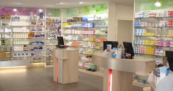 Habillage de la pharmacie Dupuis