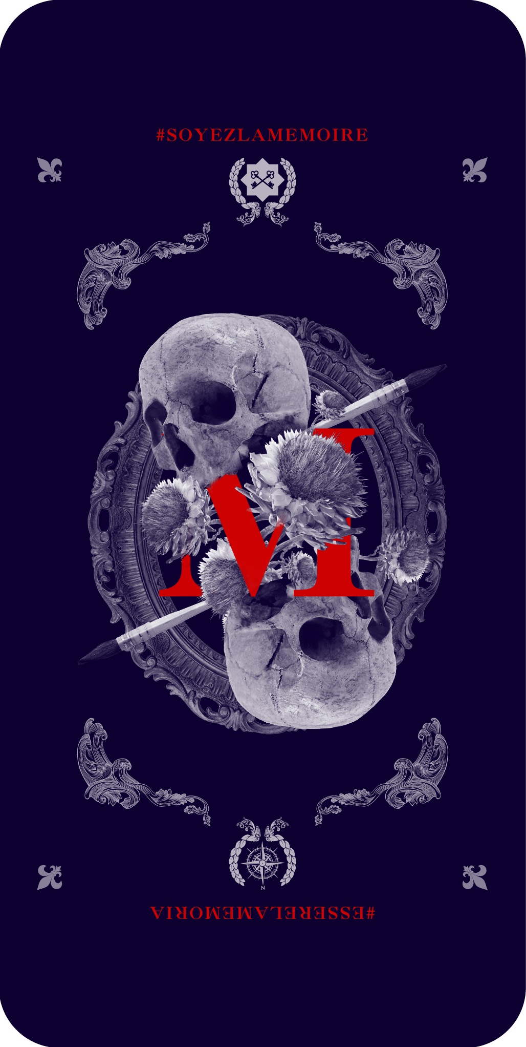 Projet universitaire "Memento" / Flyers Card