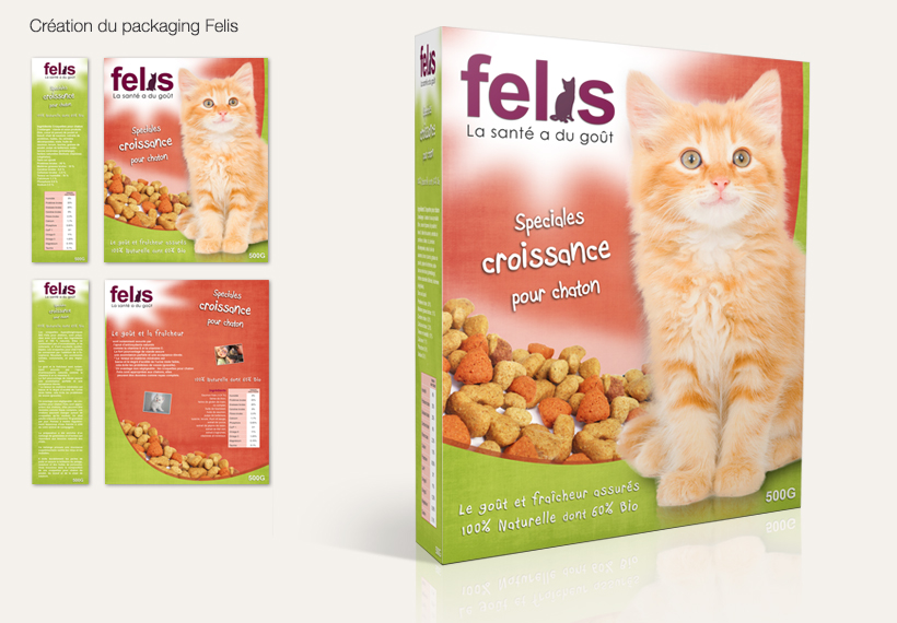 Packaging croquettes felis