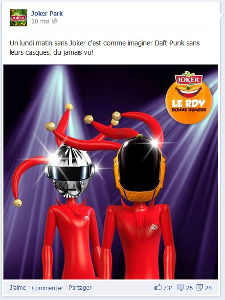 Animation réseaux sociaux Joker