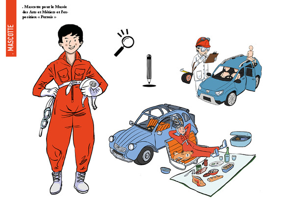 Musée des Arts et Métiers - Mascotte et Illustration