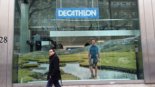 Habillage évènementiel Decathlon